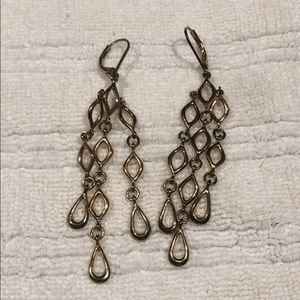 Gold Colored Dangly Earrings